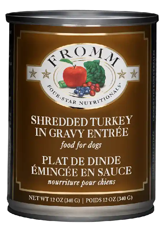 Fromm Shredded Turkey In Gravy Entree Can 12-oz