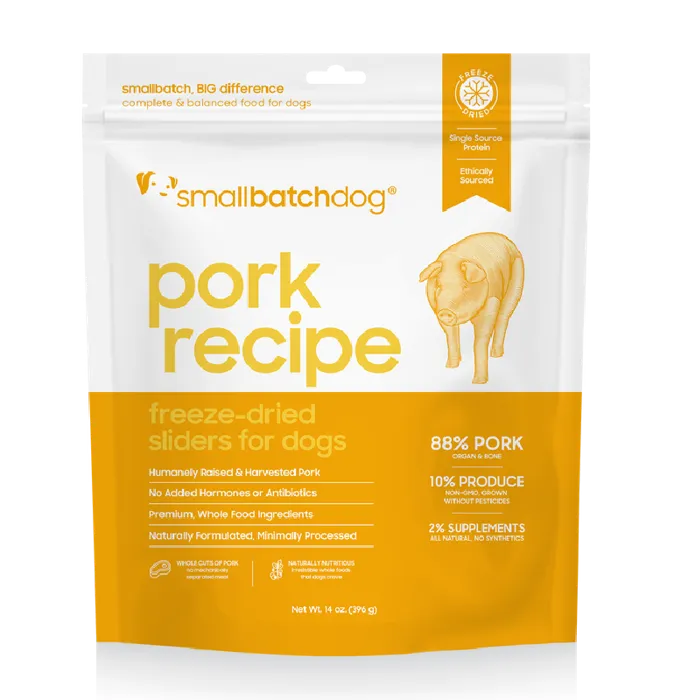 Smallbatch - Freeze-Dried Raw Pork Recipe Sliders 14oz