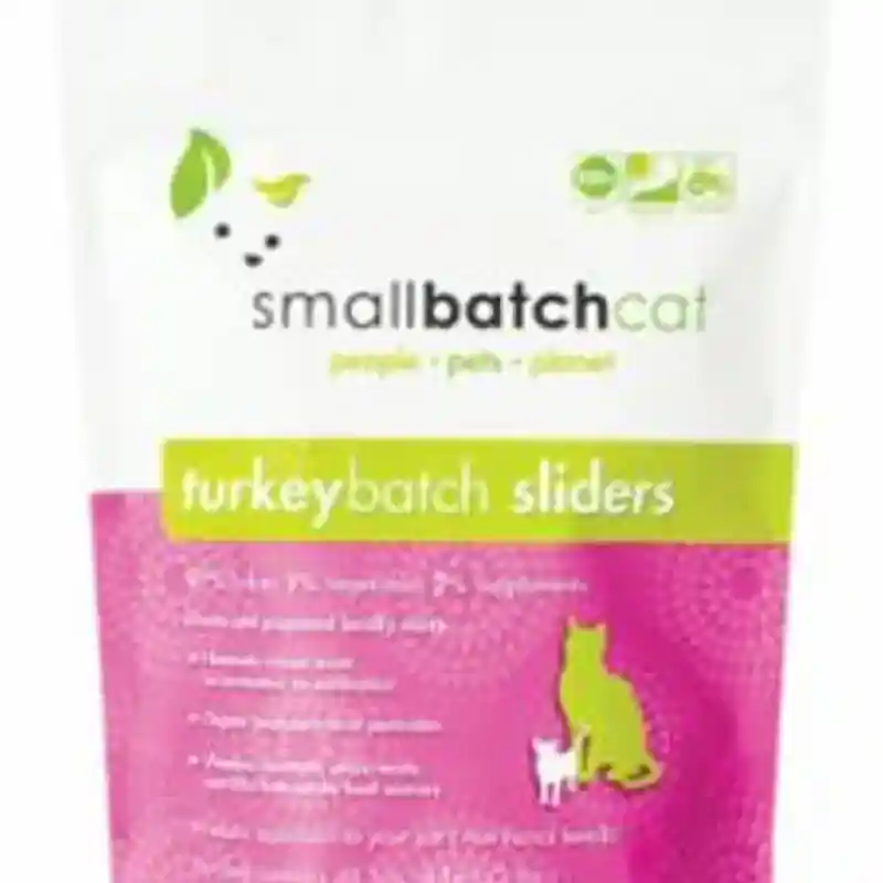 SmallBatch Frozen Turkey Sliders For Cats 3-lb