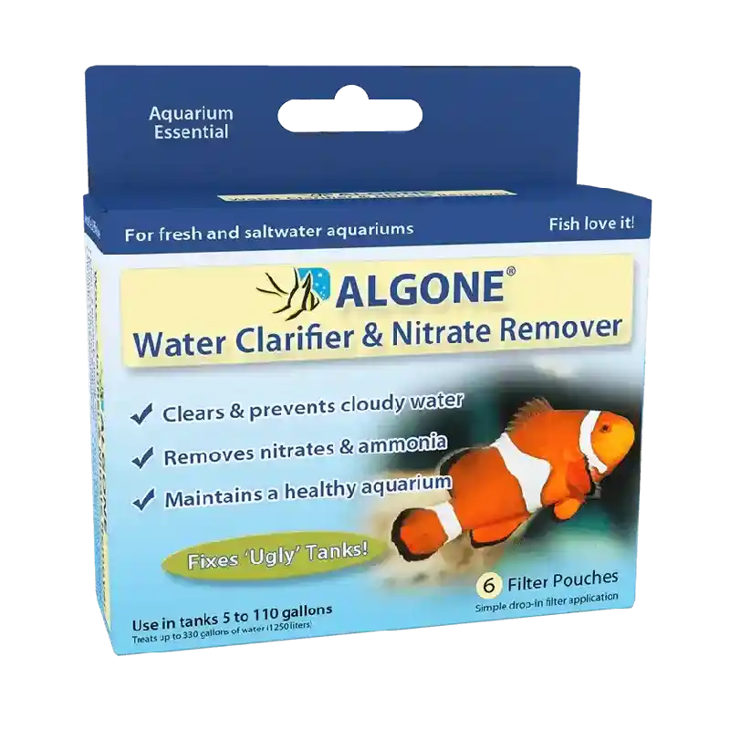 Algone Water Clarifier & Nitrate Remover- Small 6 Pack - 5 to 110 Gallons
