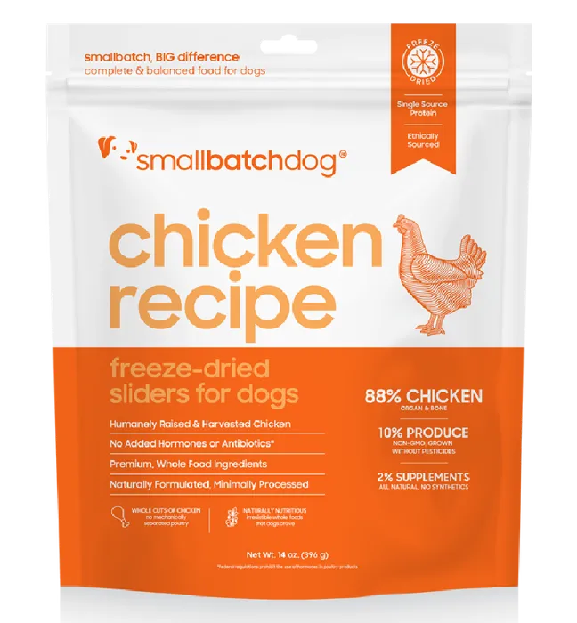 Smallbatch - Freeze-Dried Raw Chicken Recipe Sliders 14oz