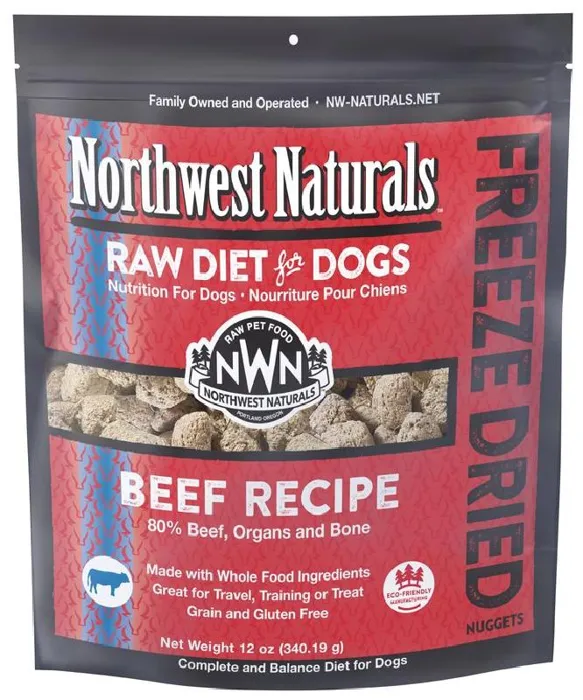 Northwest Naturals - Freeze-Dried Raw Diet for Dogs Beef Recipe 12oz